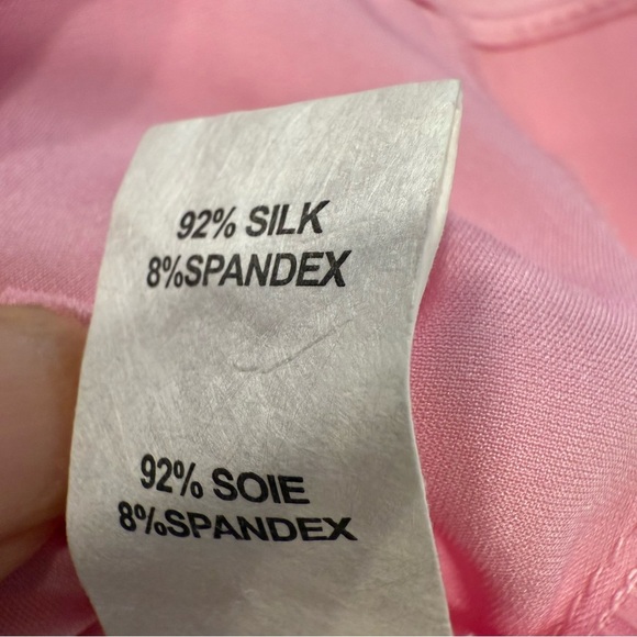 Ramy Brook Women’s Silk Sleeveless Halter Top Sz M Pink Bow Back - Picture 11 of 11